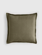 NWT QUINCE EUROPEAN LINEN EURO PILLOW SHAM 26 X 26 DUSTY OLIVE $29.90 SOLD OUT!