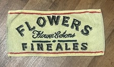 Vintage Bar Towel Flowers Fine Ales
