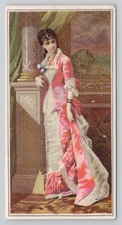 Moore & Murphy Fine Shoes San Francisco CA Victorian Trade Card Lovely Woman