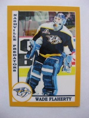2015 SCA Wade Flaherty 03/10 nashville predators goalies never issued produced