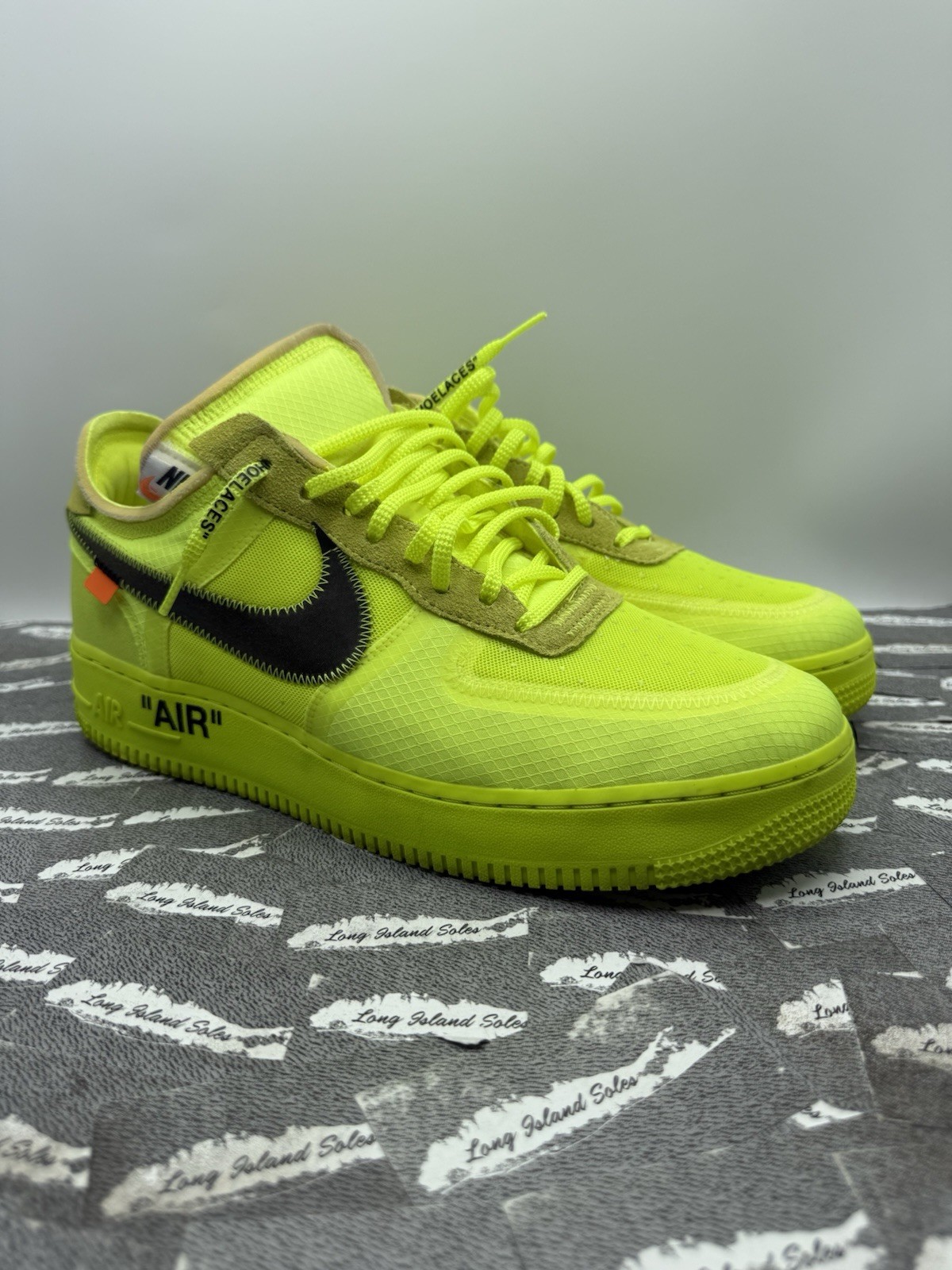 OFF WHITE X NIKE Nike Off White x Air Force 1 Low Volt AO4606 700 verde fluo taglia 12