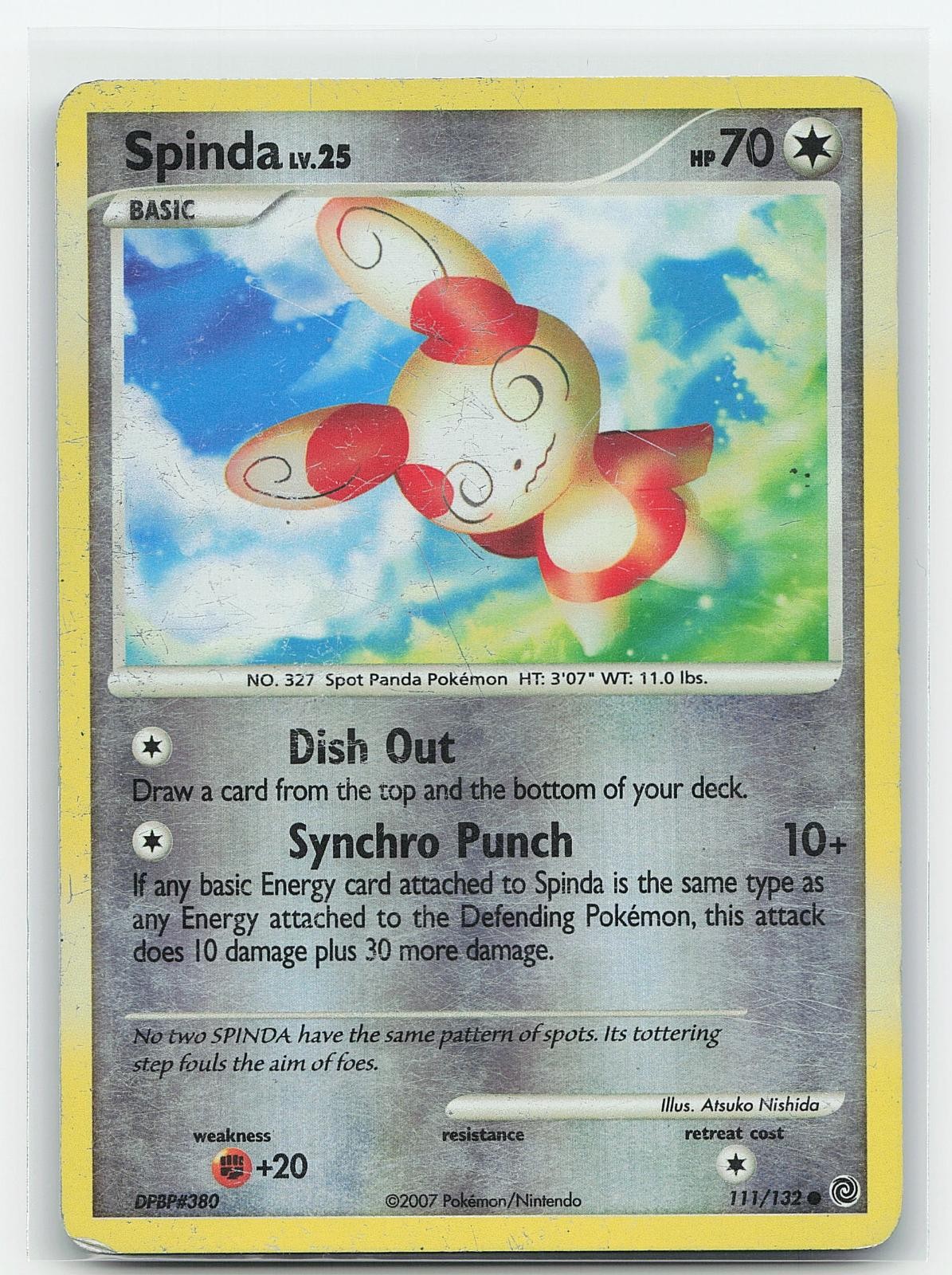 SPINDA 111/132 Common SECRET WONDERS REVERSE HOLO HP