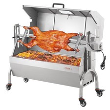 52W 198lb Rotisserie Grill Spit Roaster for Chicken, Lamb  Pig - Heavy Duty