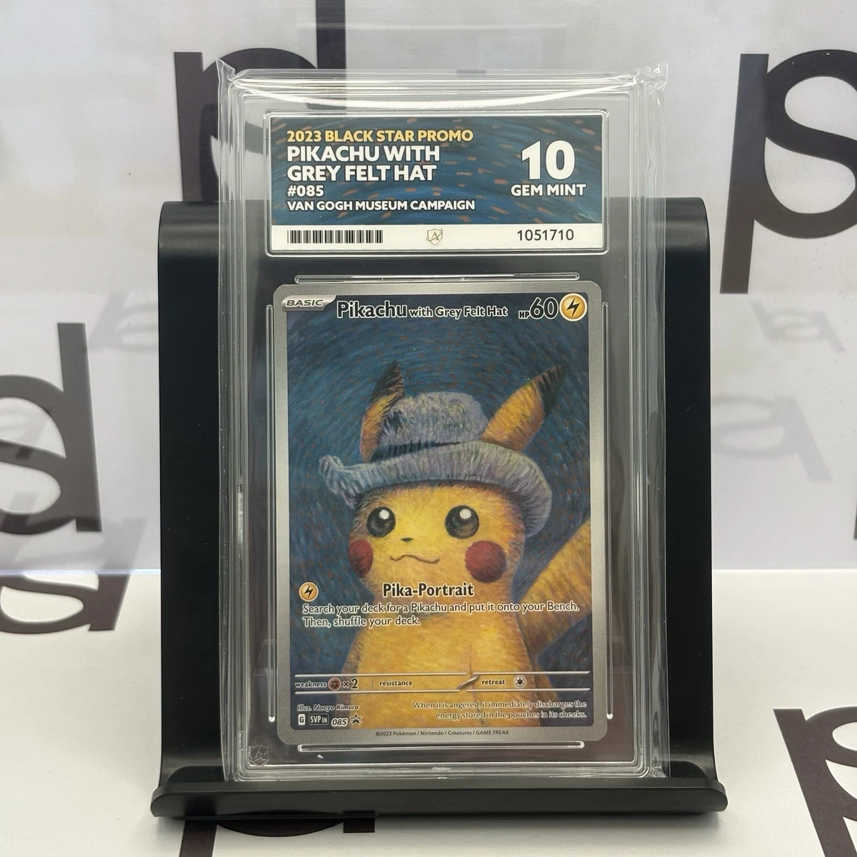 ゴッホピカチュウ　Pikachu with Gray Felt Hat PSA 10 GEM MINT Pikachu With Grey Felt Hat 085 Promo Card Pokemon