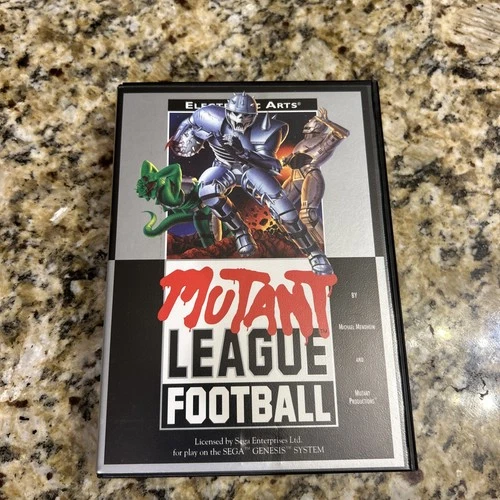 Vintage Mutant League Football Sega Genesis CIB Complete Box Manual 1993 Game