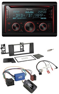Pioneer 2DIN DAB Steering Wheel Bluetooth USB CD Car Stereo For BMW 5 Series E39 96-04 Active