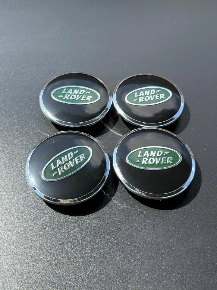 Tapacubos centrales de rueda Range Rover 4 X NEGRO 63 mm HSE Land Rover Foto 2 de 4
