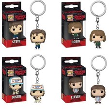 Funko Pocket Pop Keychain Stranger Things Eleven Steve Dustin Robin Barb Keyring