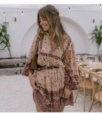 SPELL & THE GYPSY COLLECTIVE Womens Size XS | 6-8 Sundown Boho Mini Dress
