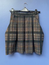 Pleated Midi Skirt In A Colorful Abstract Plaid Or Grid Pattern From COS..Size 8