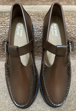 NWOT G.H. BASS WEEJUNS Mary Jane Loafer Classic Luxury Leather Buckle Preppy 5.5