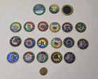 Pokemon Battling Coin Game Lot of 21 Rare Vintage Nintendo Toy Battle Coins