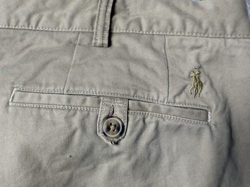 Polo Ralph Lauren Pants Mens 40x32 Khaki Stretch Straight Fit Chino Classic - Picture 2 of 13