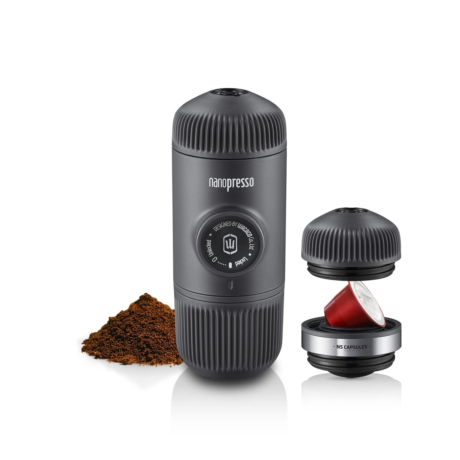 Nanopresso Portable Espresso Maker Bundled with NS Adapter, Compatible with N...