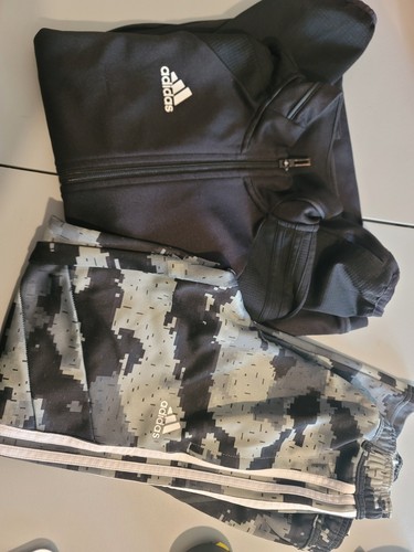 Adidas Lot Boy 11-12y Youth Pants Joggers Military Camouflage And Sweater