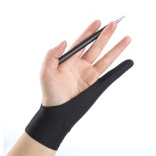 1Pc Two Finger Anti-fouling Glove Drawing Pen Graphic Tablet Pad For Artist