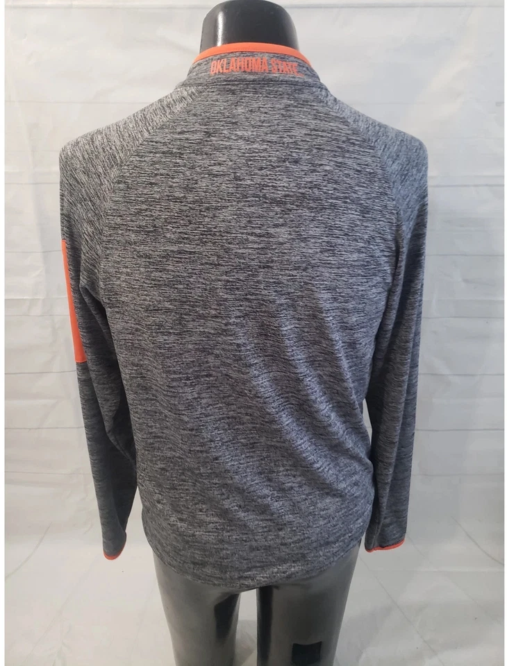 Oklahoma State Cowboys Pullover Adult Small - Colosseum 1/4 ZIp Lightweight # - Image 3 of 4