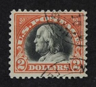 CKStamps: US Stamps Collection Scott#523 $2 Franklin Used CV$250