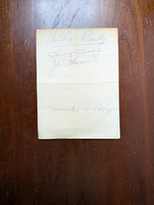 Vintage Autographs of Baseballs Harvey Haddix & Joe Edwards Dated Nov. 5, 1964