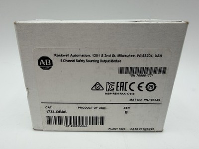 Allen Bradely 1734-0B8S Point Guard I/O 8 Channel Safety Output Module