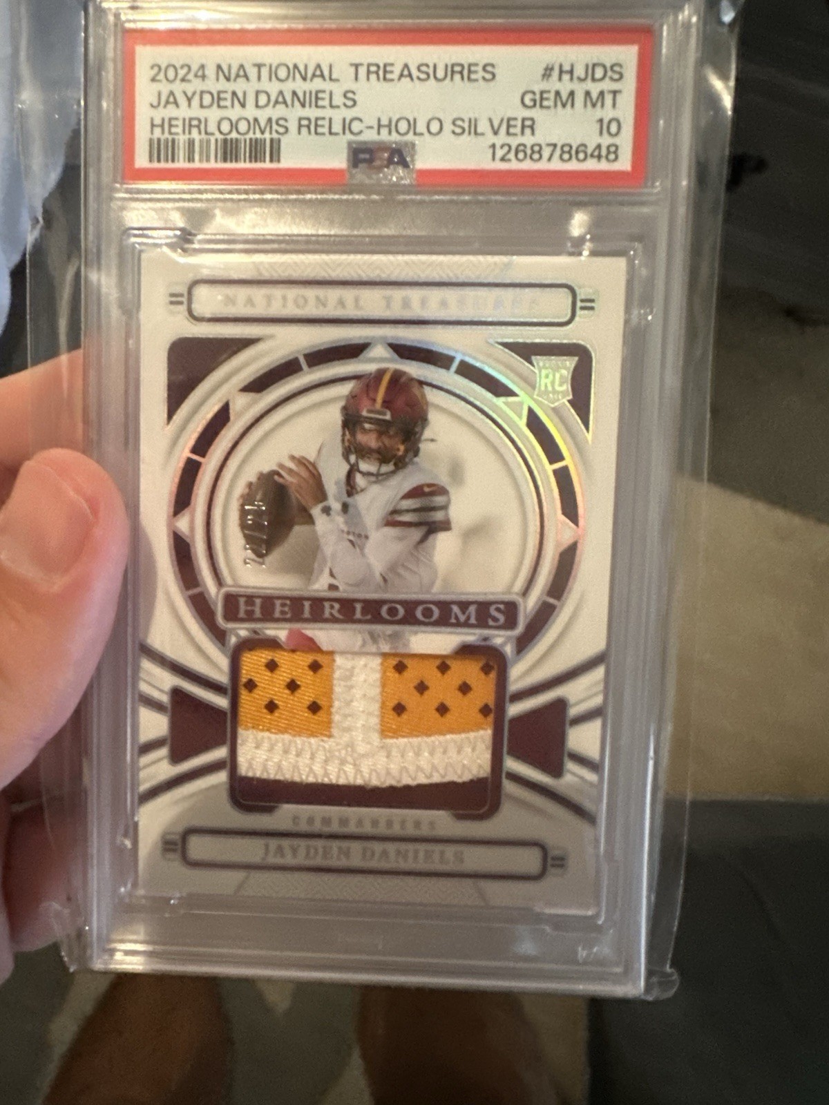 Jayden Daniels Panini National Treasures Heirlooms Relics #HJDS Base