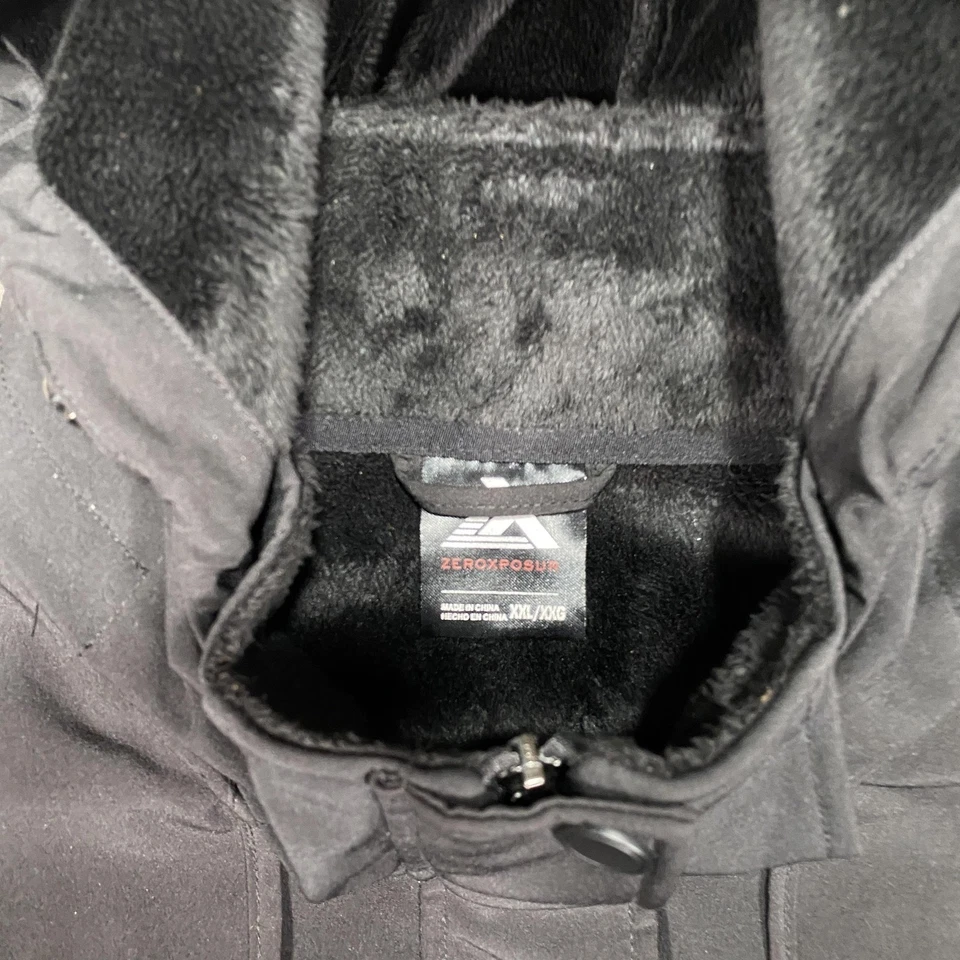 Chaqueta ZeroXposur Mujer 2XL Negra Con Capucha Softshell Parka Abrigo Forrado de Vellón Foto 2 de 4