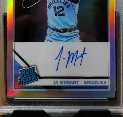 2019-20 Donruss Optic JA MORANT Holo Prizm Rated Rookie Autograph