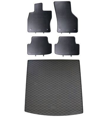 Fußmatten Kofferraumwanne für VW Golf 7 Variant 2013- Kombi im Set Gummi Matten