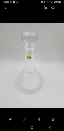 ECHT BLEIKRISTALL - Genuine Lead Crystal Cristal France 10” Decanter