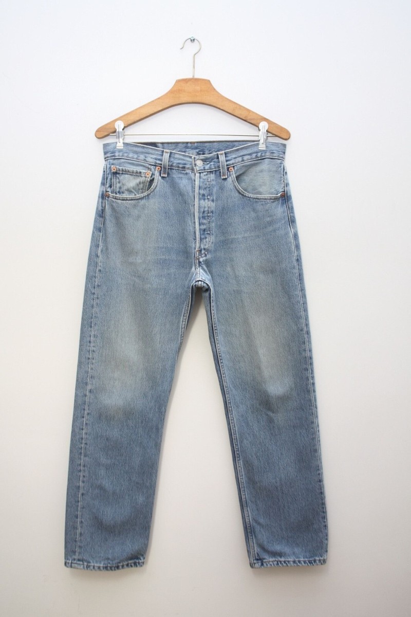 Levi's 501 Vintage Denim Blue Jeans W32L29 90s | eBay