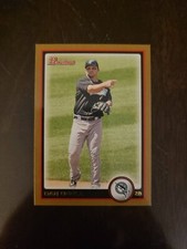 2010 Bowman Dan Uggla #88 Gold Parallel SP Florida Marlins