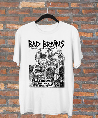 Rare Bad Brains Cotton Band Gift For Fan White All Size T-Shirt
