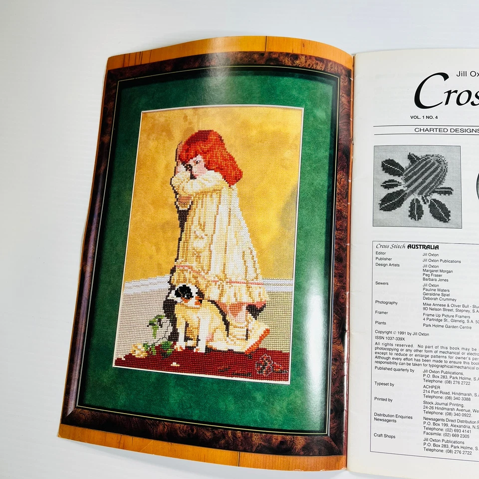 JILL OXTONS CROSS STITCH AUSTRALIA Vol 1 No 04 1991 - Image 2 of 4
