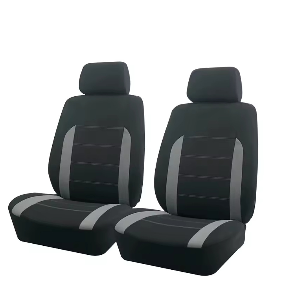 Housses de siège voiture universel gris noir pour sièges avant de berline et SUV