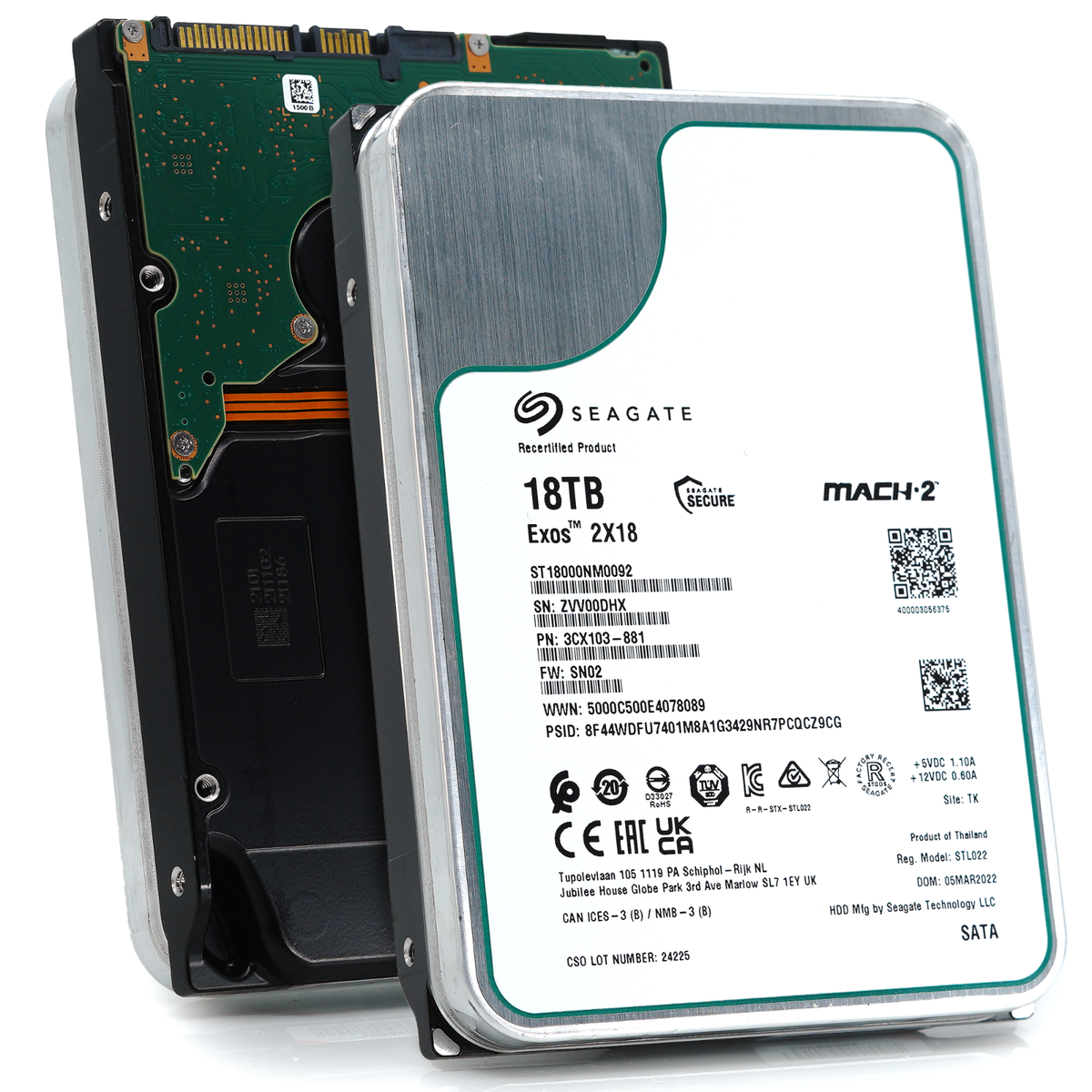 Seagate Exos Mach.2 2X18 18TB SATA 6Gb/s 7200RPM 3.5