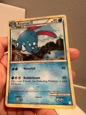 Pokémon TCG Azumarill Heartgold & Soulsilver 2/123 Cosmos Rare LP