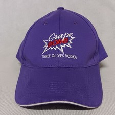 Three Olives Vodka Baseball Cap BOMB SQUAD Grape Bomb New Adjustable