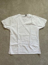 Womens Life Scrub Top - White - Size XS - New
