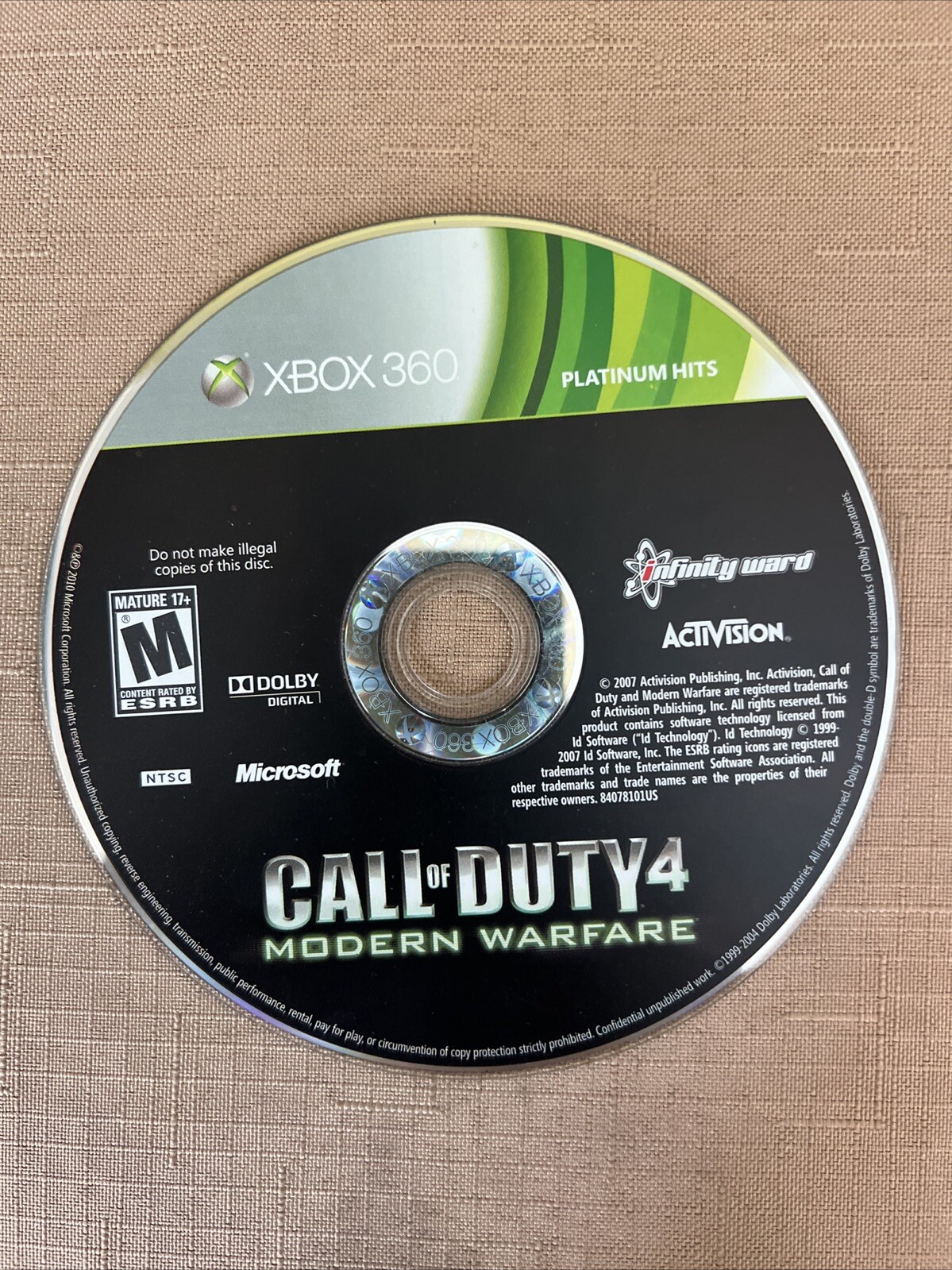 Call of Duty 4: Modern Warfare -- Platinum Hits (Microsoft Xbox 360 ...