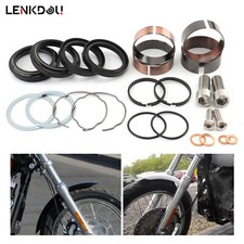 Kit de sellos de reconstrucción de patas de horquilla delanteras de 49 mm para Harley Dyna Street Bob FXD Fat Bob