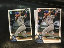2018 Bowman Draft BD-83 Kevon Jackson 14 count 3 chrome 11 base lot Kansas City