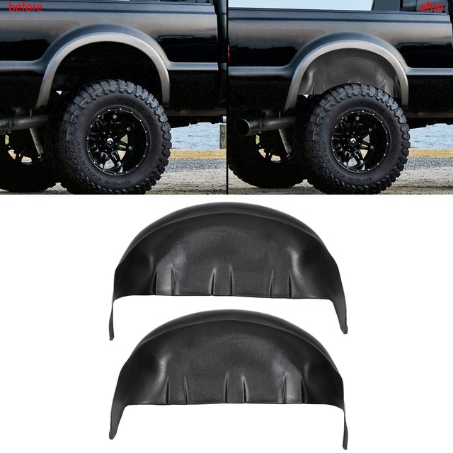 Black Inner Liners Guards for 20172020 Ford F250 F350 Rear Wheel Well