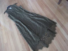 Isaac Mizrahi Olive Lace Midi Dress NWT S