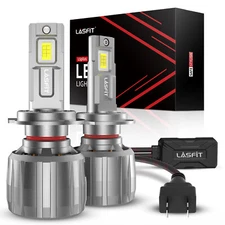Lasfit H7 LED Headlight Bulbs Conversion Kit High Beam 130W 13000LM White 6000K