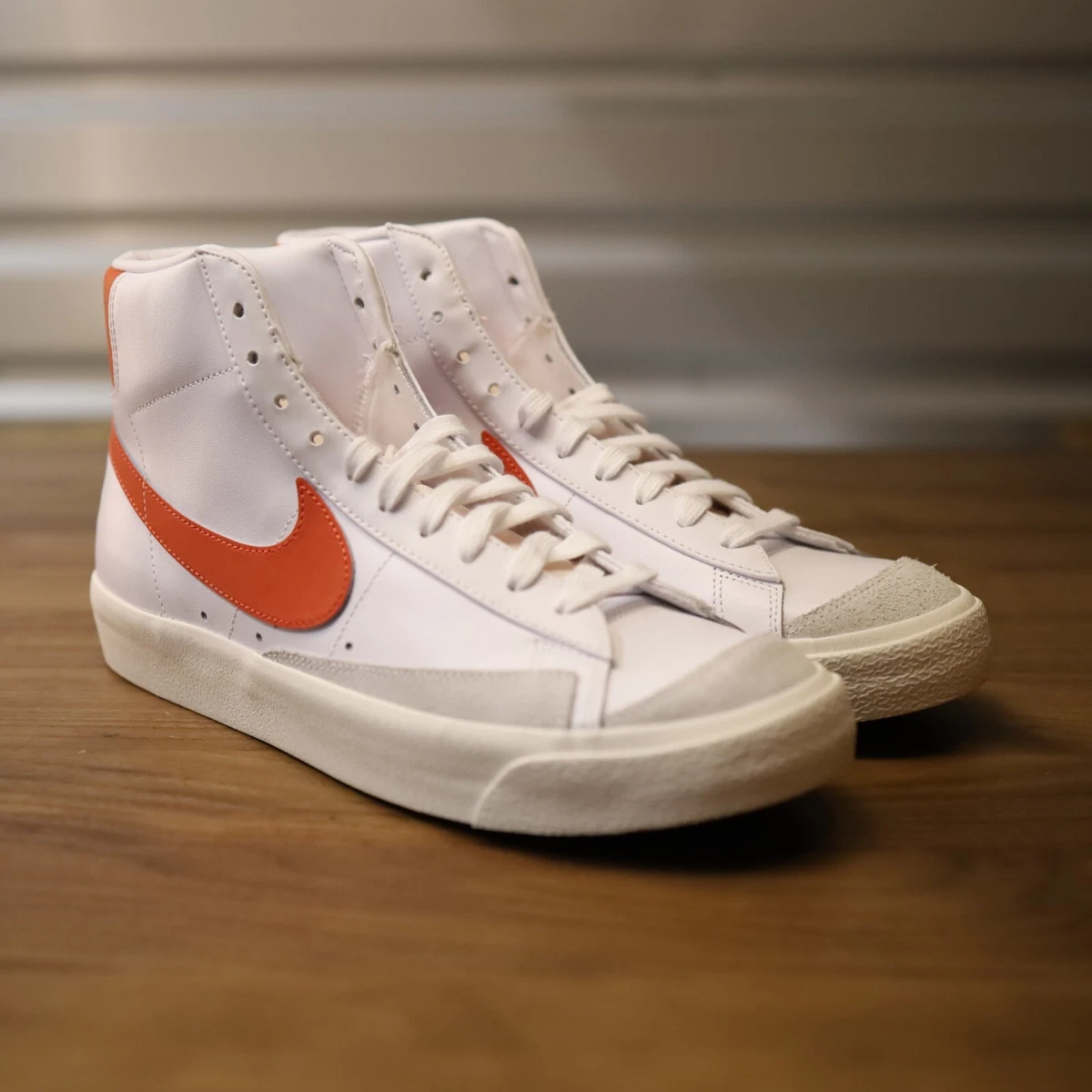Nike Blazer Mid 77 White Orange DZ4408 100 Women s 12