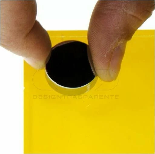 Mensola Cubo cm 35 in plexiglass colorato nero espositore da parete - Immagine 2 di 4