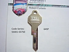 Key Blank for Studebaker ignition/doors 1964 1965 - Avanti 1964 up (64SP)