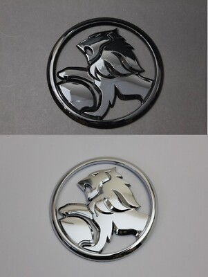 Holden Rear Boot Trunk Badge 95mm Emblem Commodore VE VF VY Silver Gloss Black