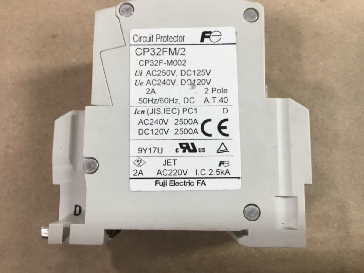 Fuji Electric CP32FM/2 Circuit Protector 2A CP32FM #05D30TK | eBay