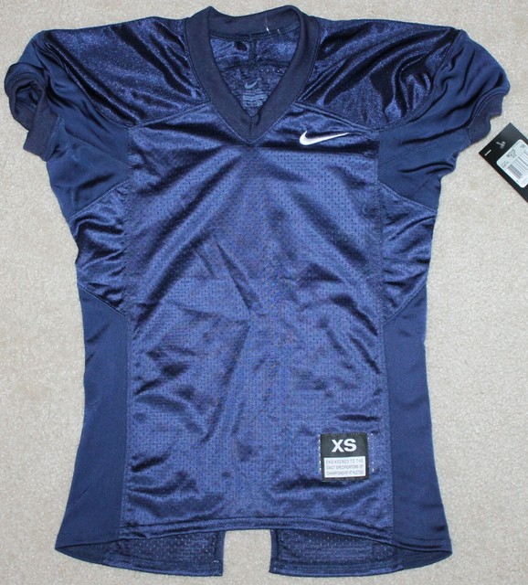 New! Boys Nike Team Defender Game Football Jersey (Blue) XSmall 67
